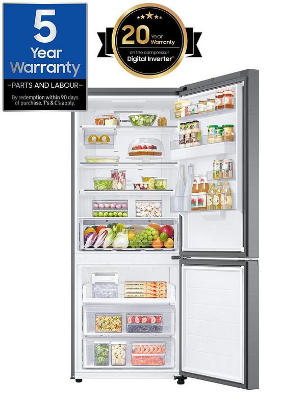 Samsung Series 8 RB50DG632ES9EU 505-litre Smart Combi Fridge Freezer with Spacemax Technology - Silver - Image 2